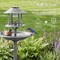 Best Choice Products Solar Outdoor Bird Bath Pedestal Fountain Garden Decoration w/ Fillable Planter Base